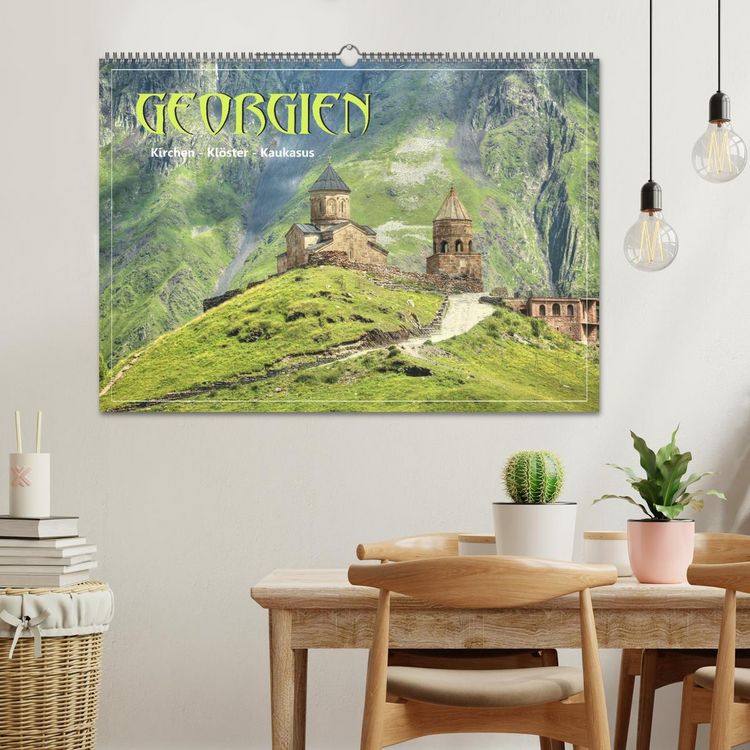 Produktbild: Georgien - Kirchen Kl&ouml;ster Kaukasus (Wandkalender 2026 DIN A2 quer), CALVENDO Monatskalender