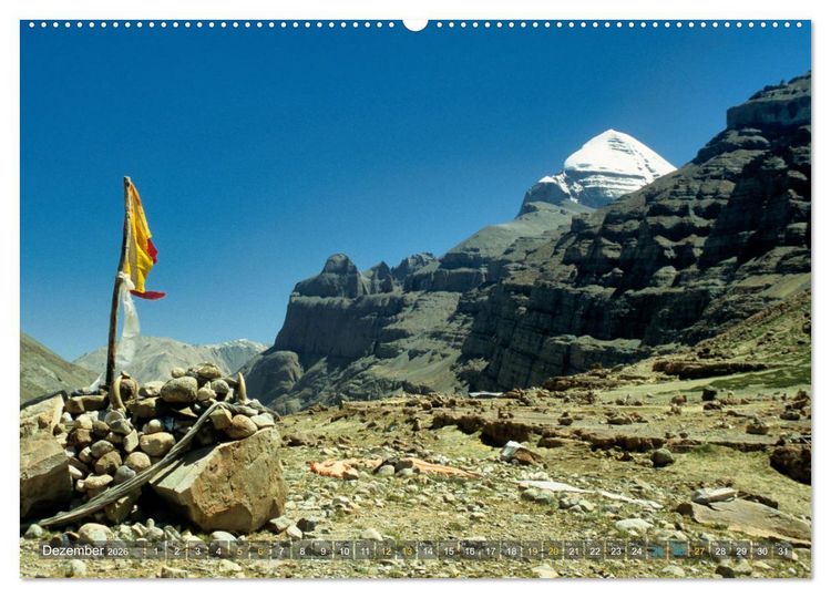 Produktbild: Tibet Das vergessene Land (Wandkalender 2026 DIN A2 quer), CALVENDO Monatskalender