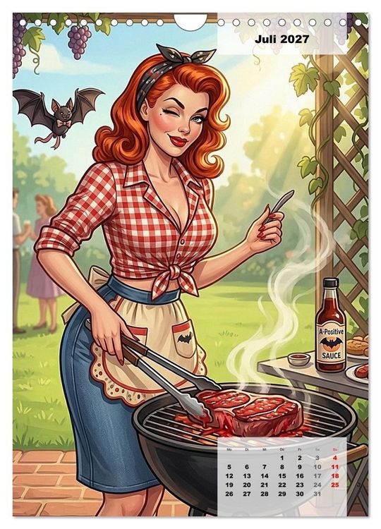 Produktbild: Vampir-Girls (Wandkalender 2027 DIN A4 hoch), CALVENDO Monatskalender