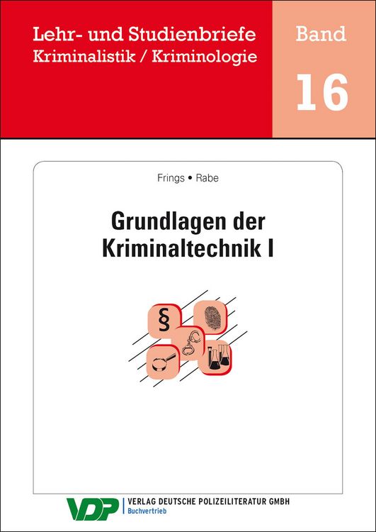 Produktbild: Grundlagen der Kriminaltechnik I