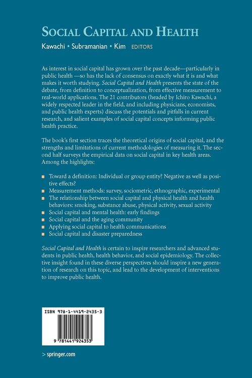 Produktbild: Social Capital and Health