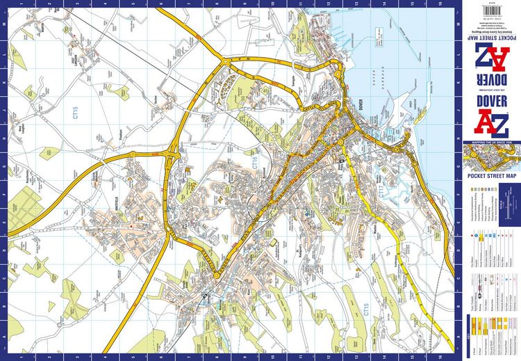 Produktbild: Dover A-Z Pocket Street Map
