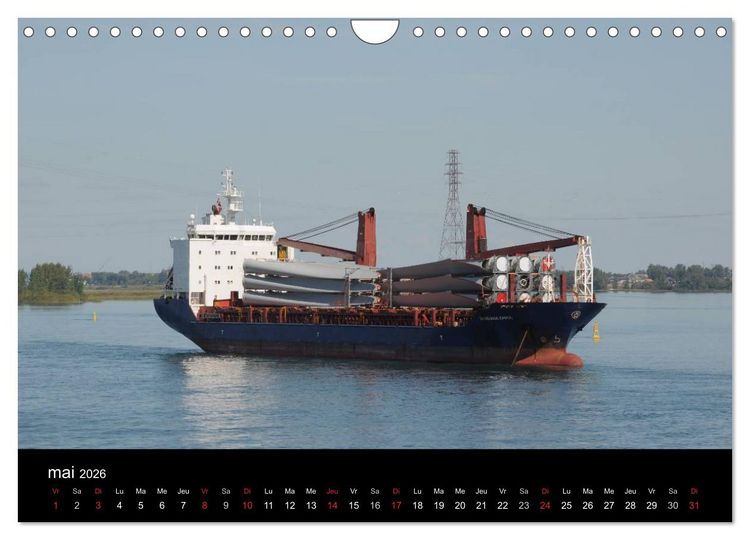 Produktbild: Navires du Saint-Laurent (Calendrier mural 2026 DIN A4 vertical), CALVENDO calendrier mensuel