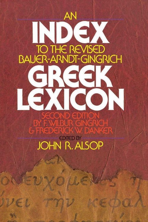 Produktbild: An Index to the Revised Bauer-Arndt-Gingrich Greek Lexicon