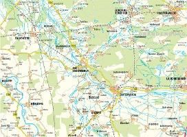 Produktbild: Naturpark Niederlausitzer Heidelandschaft - Kurstadt Bad Liebenwerda - M&uuml;hlberg - Schradenland 1:50 000