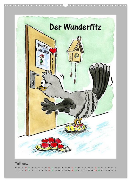 Produktbild: HarryKuckuck - Der Schwarzwald ruft (Wandkalender 2026 DIN A2 hoch), CALVENDO Monatskalender