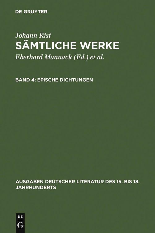 Produktbild: Epische Dichtungen