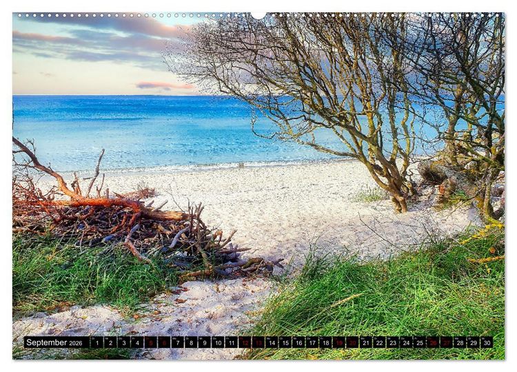 Produktbild: Fischland - Dar&szlig;- Zingst (Wandkalender 2026 DIN A2 quer), CALVENDO Monatskalender