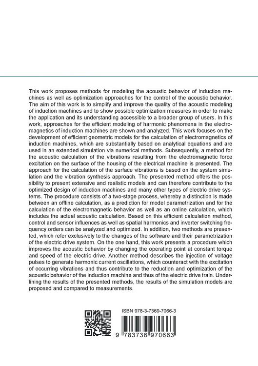 Produktbild: Noise Optimized Control of an Electrical Drive with Induction Machine