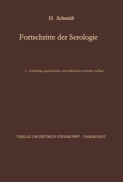 Produktbild: Fortschritte der Serologie