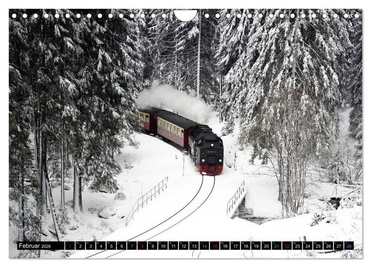Produktbild: Dampf am Brocken - Die Harzquerbahn (Wandkalender 2026 DIN A4 quer), CALVENDO Monatskalender