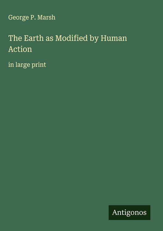 Produktbild: The Earth as Modified by Human Action