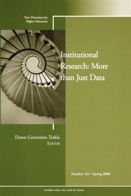 Produktbild: Terkla, D: Institutional Research: More Than Just Data