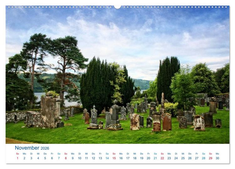 Produktbild: Schottlands S&uuml;den 2026. Impressionen zwischen Edinburgh, Loch Ness und Isle of Skye (Wandkalender 2026 DIN A2 quer), CALVENDO Monatskalender