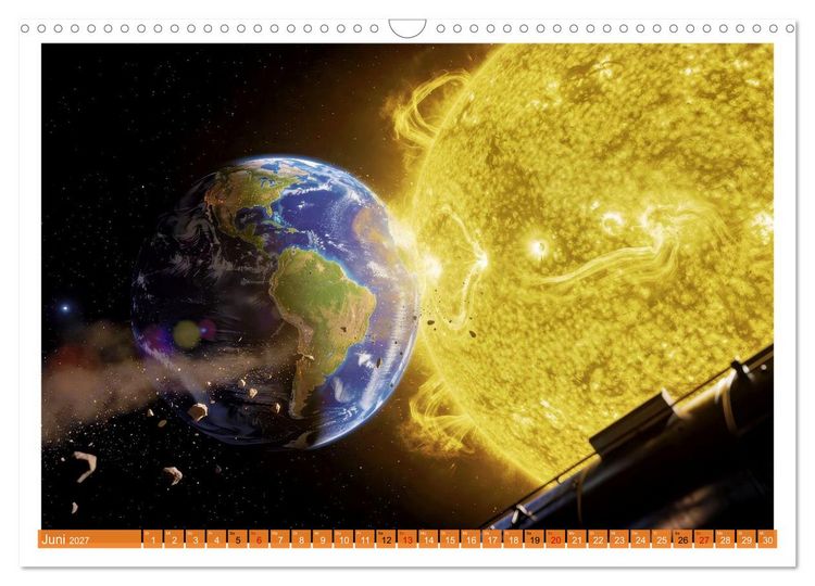 Produktbild: Planeten - Kollisionen (Wandkalender 2027 DIN A3 quer), CALVENDO Monatskalender