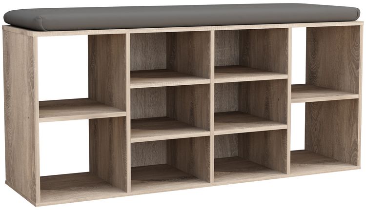 Produktbild: Holz Regal Schuhschrank Schuhregal Hinsol S