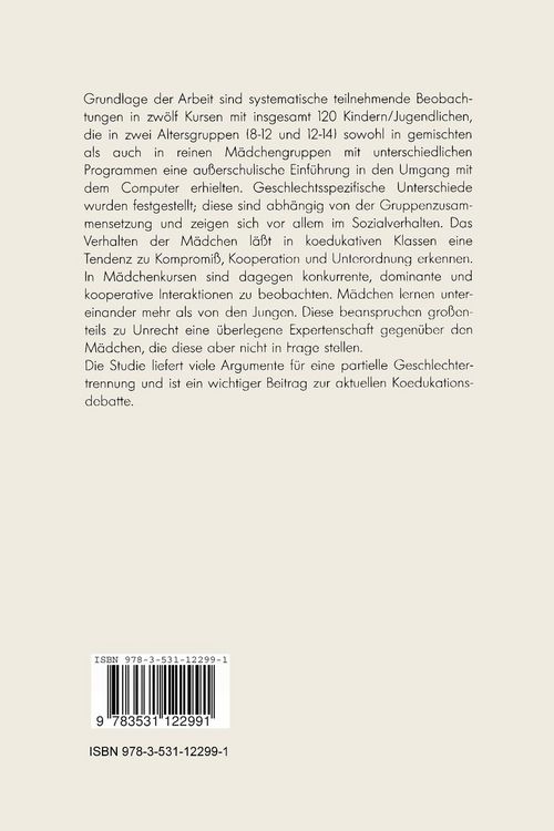 Produktbild: M&auml;dchen, Jungen und Computer