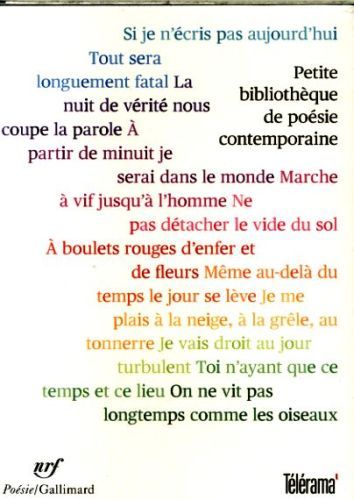 Produktbild: Petite biblioth&egrave;que de po&eacute;sie contemporaine