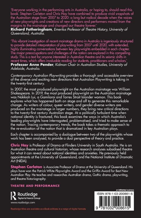 Produktbild: Contemporary Australian Playwriting