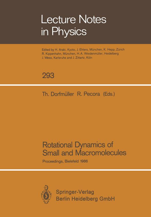 Produktbild: Rotational Dynamics of Small and Macromolecules