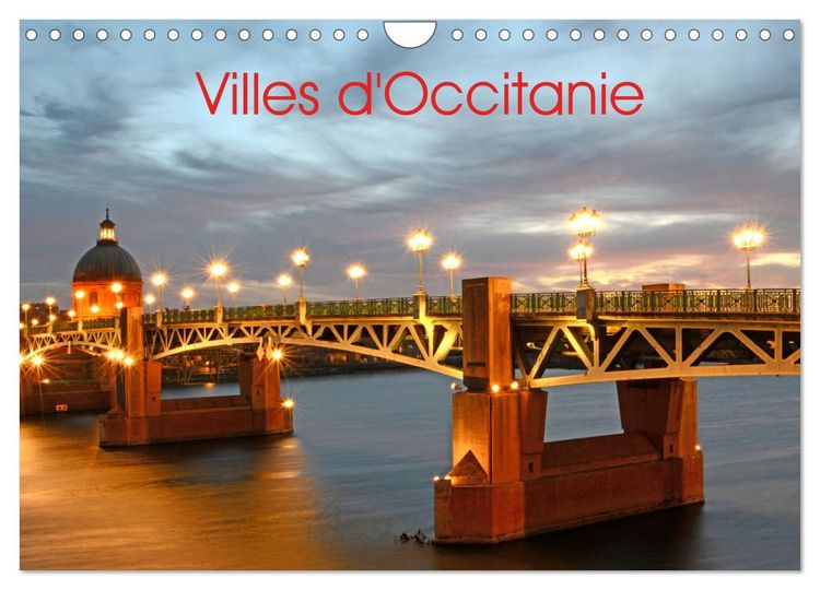Produktbild: Villes d'Occitanie (Calendrier mural 2026 DIN A4 vertical), CALVENDO calendrier mensuel