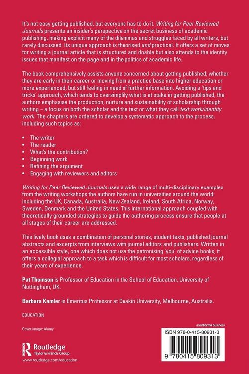 Produktbild: Writing for Peer Reviewed Journals