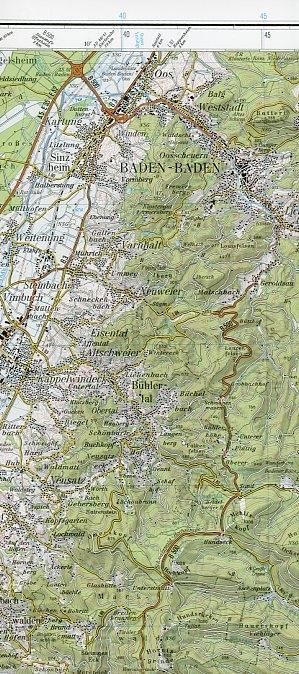 Produktbild: Baden-Baden 1 : 100 000