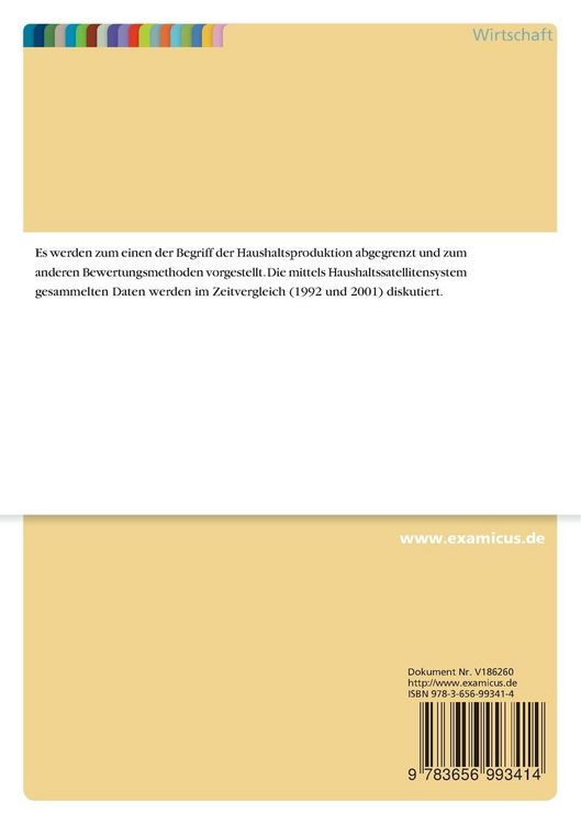 Produktbild: Haushaltsproduktion
