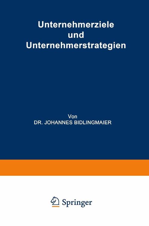 Produktbild: Unternehmerziele und Unternehmerstrategien