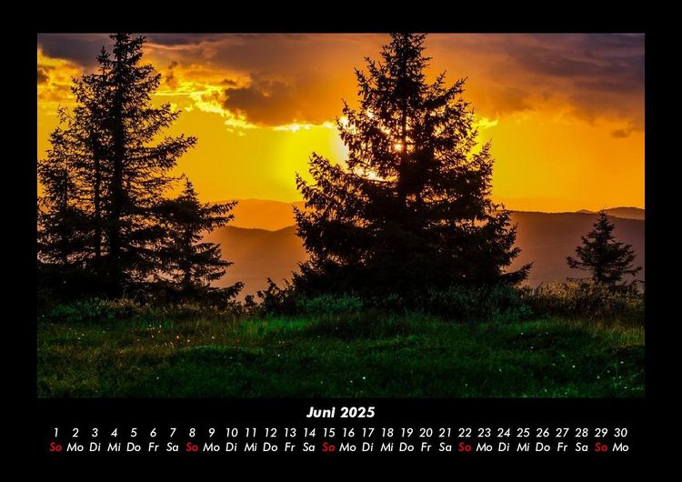 Produktbild: Sonnenuntergang 2025 Fotokalender DIN A3