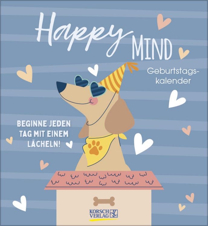 Produktbild: Geburtstagskalender Happy Mind