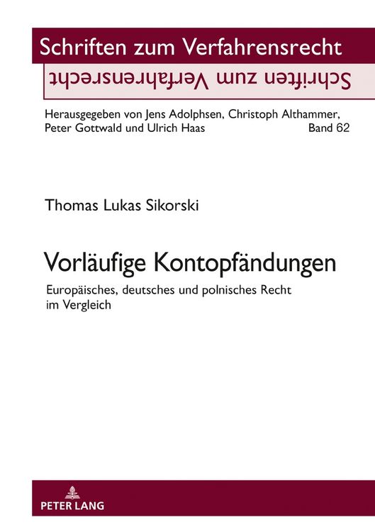 Produktbild: Vorl&auml;ufige Kontopf&auml;ndungen