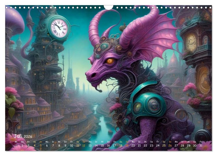 Produktbild: unm&ouml;gliche Traumwelten (Wandkalender 2026 DIN A3 quer), CALVENDO Monatskalender