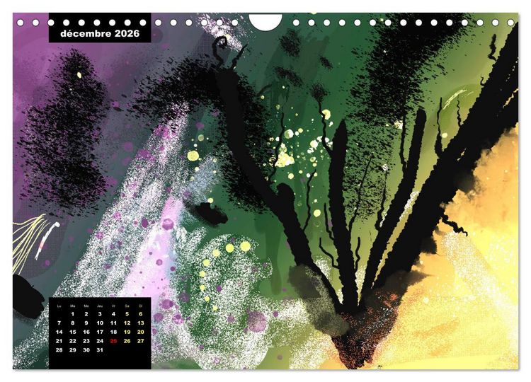 Produktbild: Cascade de couleurs (Calendrier mural 2026 DIN A4 vertical), CALVENDO calendrier mensuel