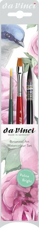 Produktbild: Da Vinci Pinselset Botanical Art Watercolour, 3er Set