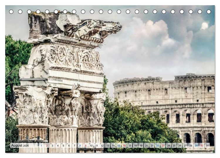 Produktbild: Roma (Tischkalender 2026 DIN A5 quer), CALVENDO Monatskalender
