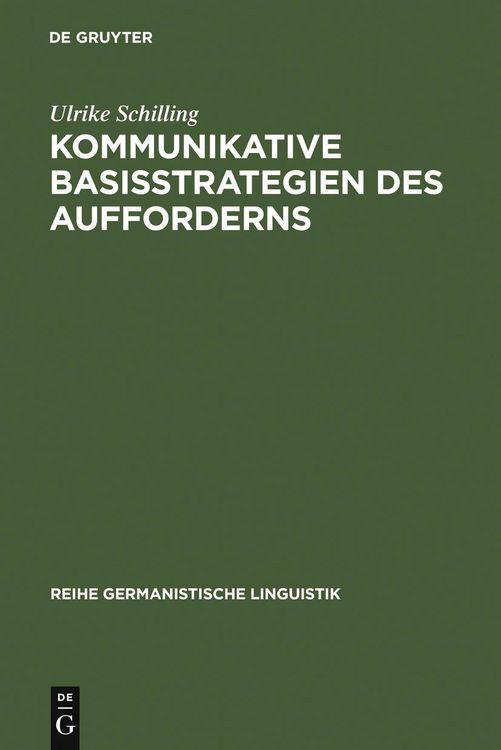 Produktbild: Kommunikative Basisstrategien des Aufforderns