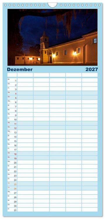 Produktbild: Familienplaner 2027 - Kolumbien Impressionen mit 5 Spalten (Wandkalender, 21 x 45 cm) CALVENDO
