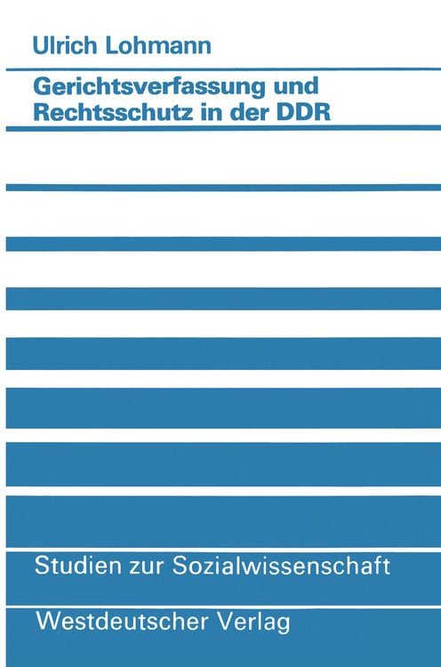 Produktbild: Gerichtsverfassung und Rechtsschutz in der DDR