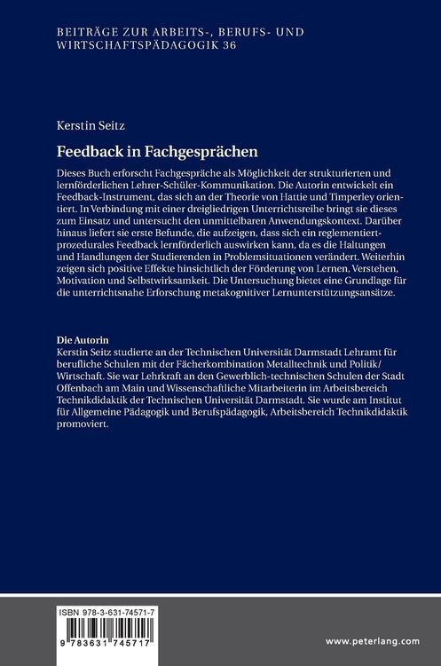 Produktbild: Feedback in Fachgespr&auml;chen