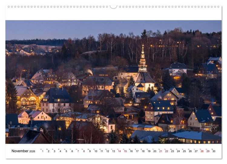 Produktbild: Einblicke in das Erzgebirge (Wandkalender 2026 DIN A2 quer), CALVENDO Monatskalender