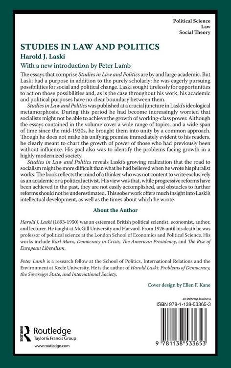 Produktbild: Studies in Law and Politics