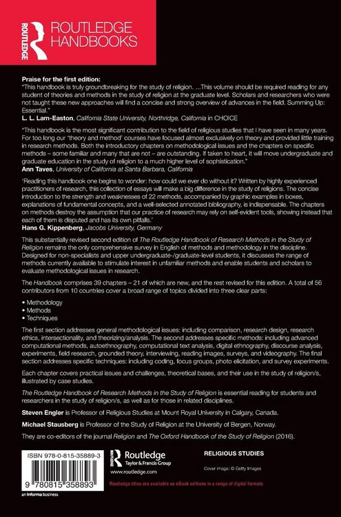 Produktbild: The Routledge Handbook of Research Methods in the Study of Religion