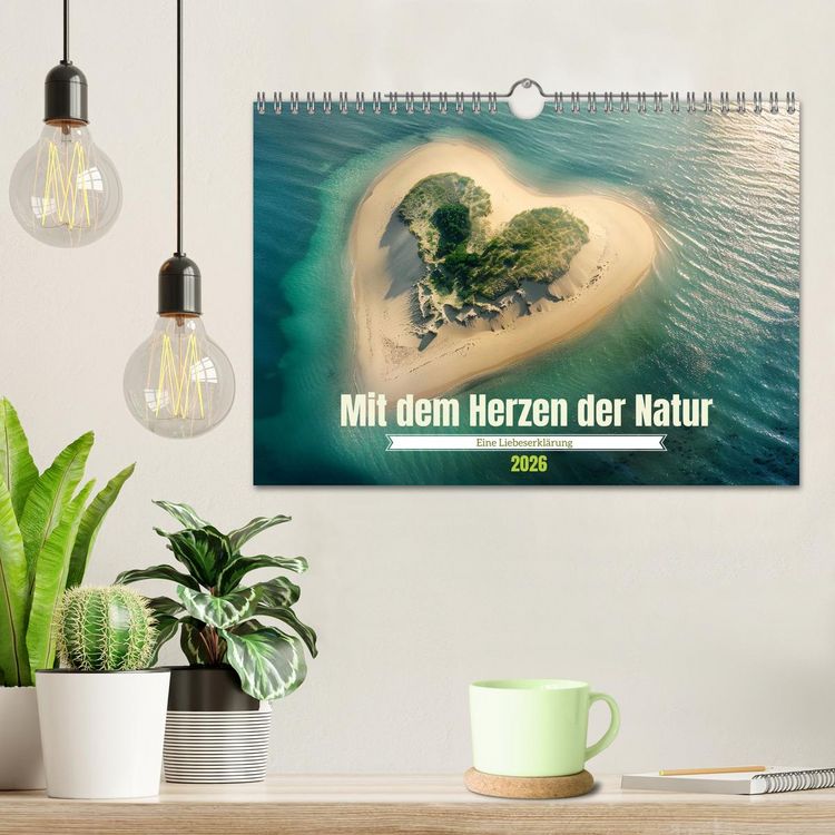 Produktbild: Mit dem Herzen der Natur (Wandkalender 2026 DIN A4 quer), CALVENDO Monatskalender