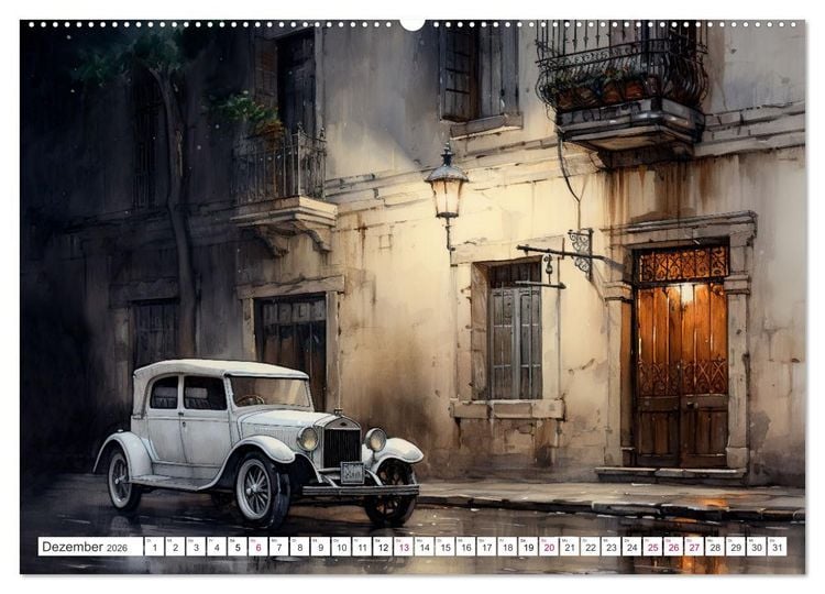 Produktbild: Oldtimer - Vergangenheit neu entdeckt (hochwertiger Premium Wandkalender 2026 DIN A2 quer), Kunstdruck in Hochglanz