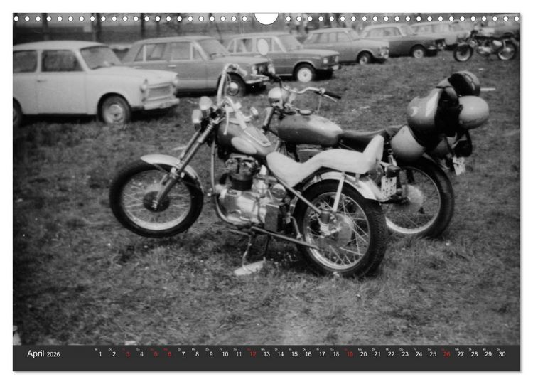 Produktbild: east Rider - Biker und Bikes aus der DDR (Wandkalender 2026 DIN A3 quer), CALVENDO Monatskalender