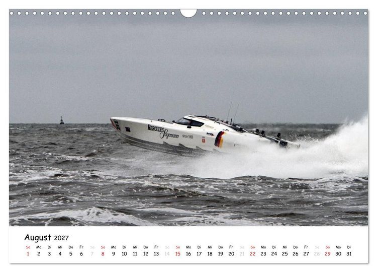 Produktbild: Offshore Powerboats (Wandkalender 2027 DIN A3 quer), CALVENDO Monatskalender