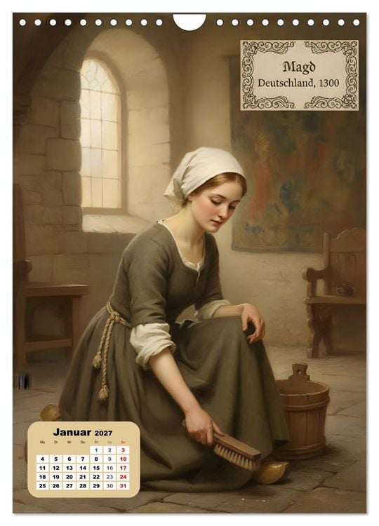 Produktbild: Dienstm&auml;dchen durch die Jahrhunderte (Wandkalender 2027 DIN A4 hoch), CALVENDO Monatskalender