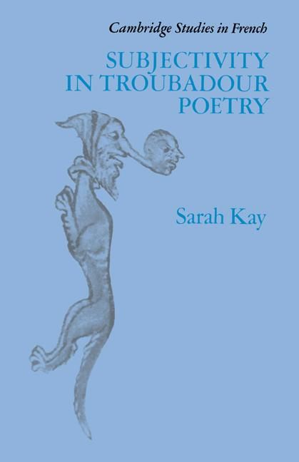 Produktbild: Subjectivity in Troubadour Poetry