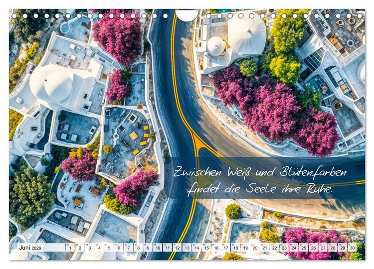 Produktbild: Wege zwischen Asphalt und Himmel - Achtsamkeitskalender mit Weisheiten (Wandkalender 2026 DIN A4 quer), CALVENDO Monatskalender